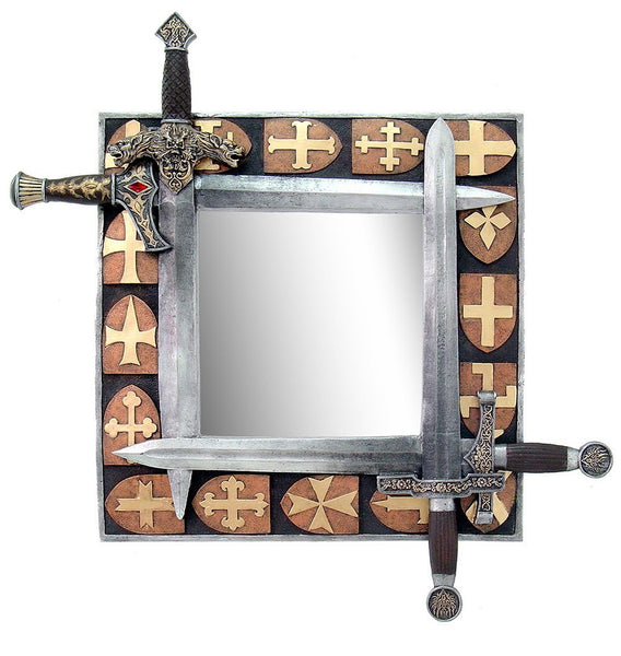 Legends of the Swords Mirror Home Decor Medieval Decor 22 Inch